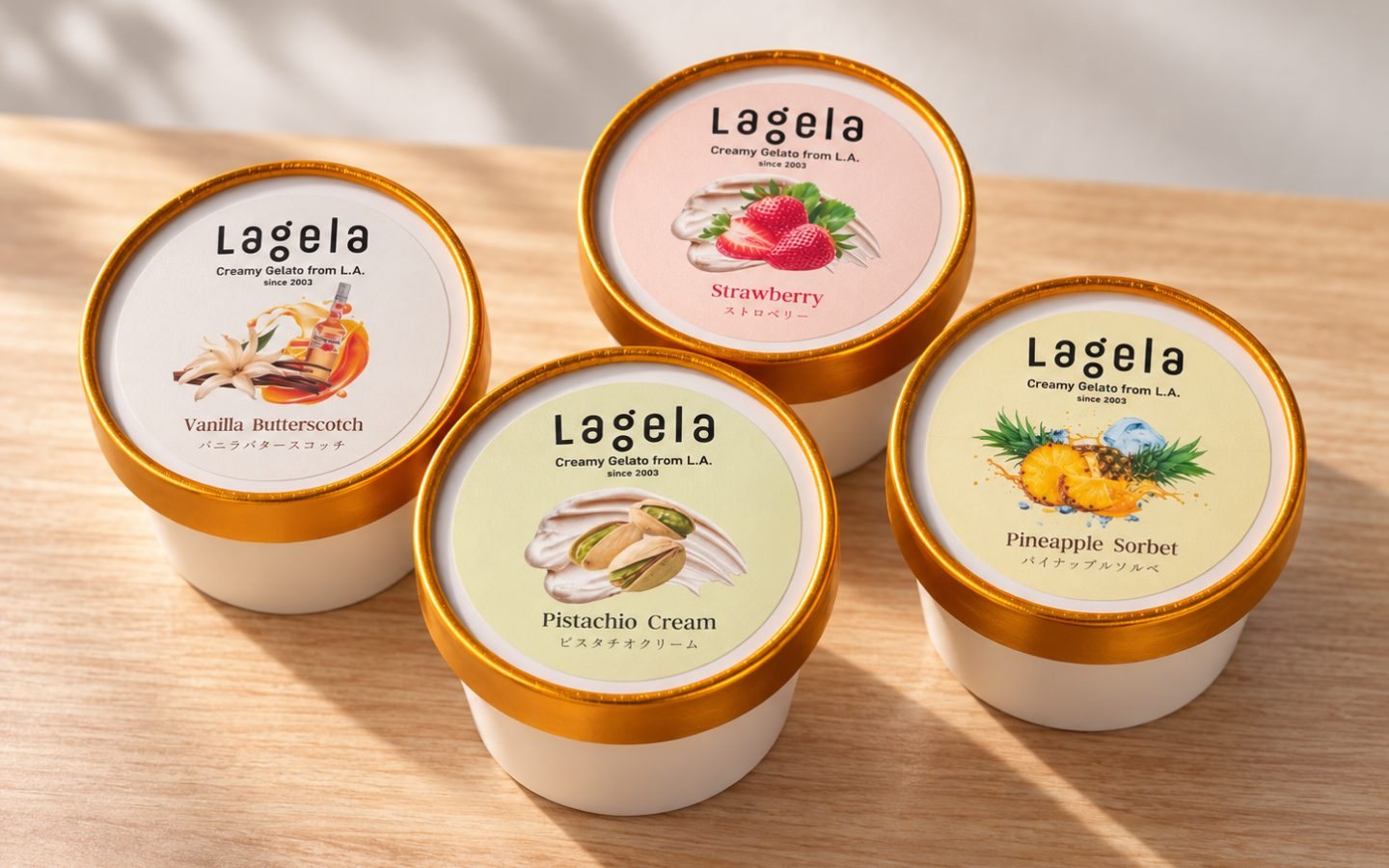 LagelaのカップアイスOEM商品